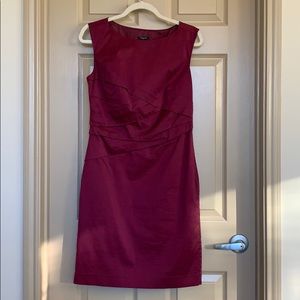 Ann Taylor Dress - Wine/burgundy color. Size 4.